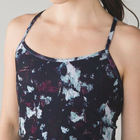 Lululemon Power Y Tank *Luon Static Blossom Multi Size 8 - Picture 3 of 11